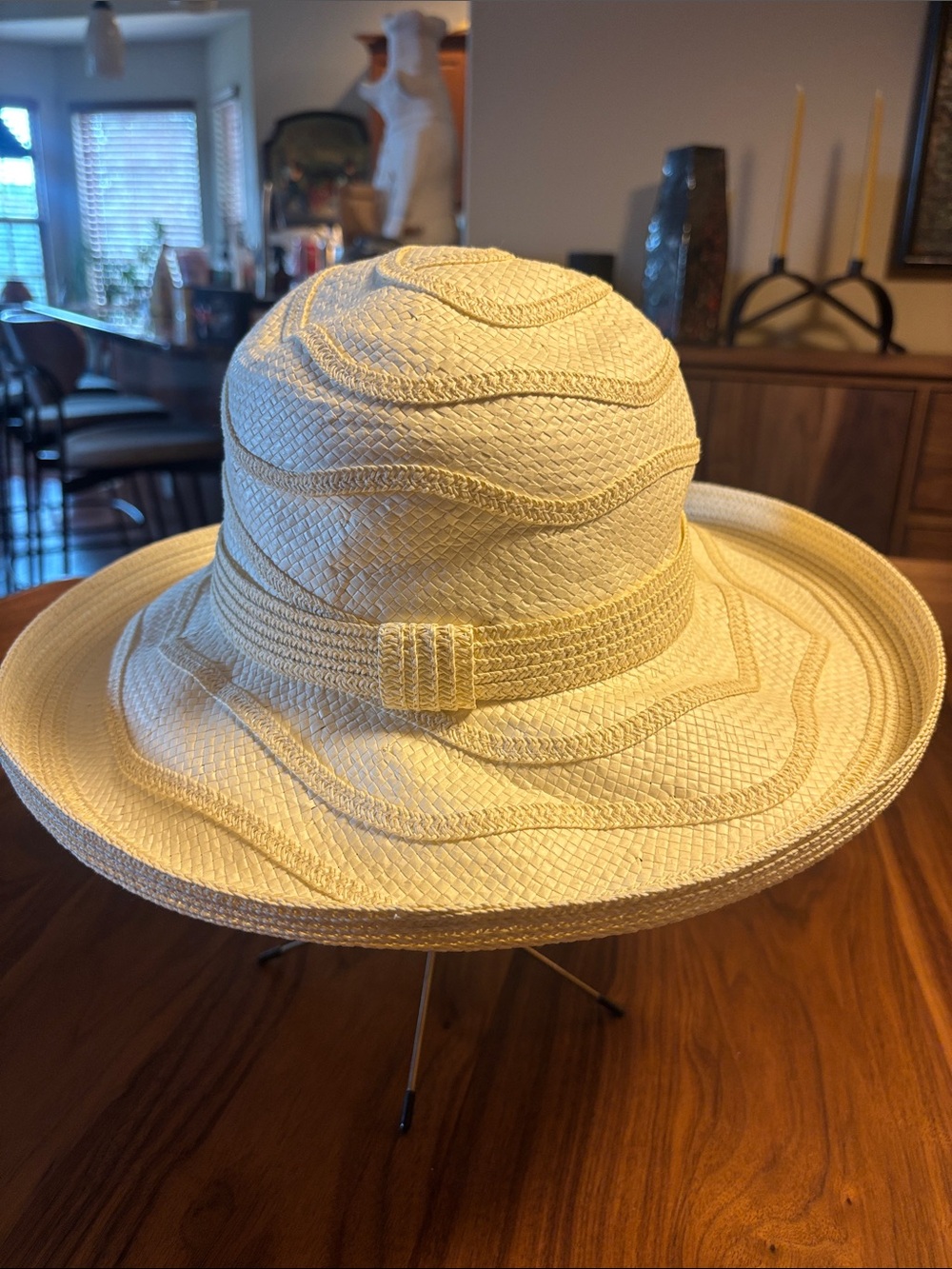 Daniel Meucci Women’s Wide Brim Paper Sun Hat - Picture 3 of 9